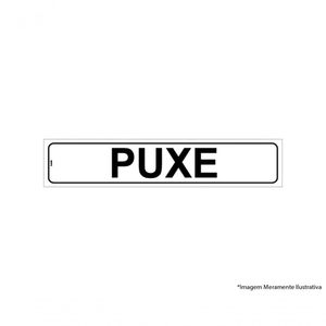 Placa Sinal.Pvc 05X25Cm Puxe Ref2264