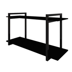 Nicho Industrial Paris Preto E Tampo Preto 80 Cm Preto.