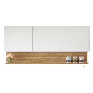 Armário Aéreo De Cozinha 3 Portas Com Nicho 1,50m Line Kit's Paraná
