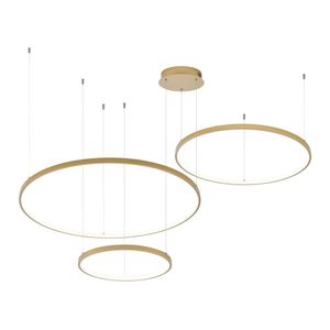 Lustre Pendente Astraled Bevis Pl-9733 Dourado Led Bivolt