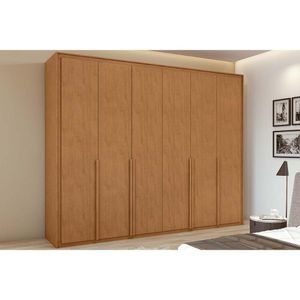 Guarda Roupa 6 Portas E 6 Gavetas Imperatore Amêndoa - Lopas