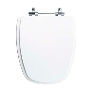 Assento Sanitário Tampa De Vaso Branco Mdf Laqueado Monte Carlo Para Bacia Deca