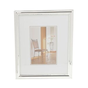 Porta Retrato Decorativo De Aço Inox Friso Prata 10cm X 15cm Wolff