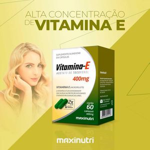 Kit 02 Vitamina E Antioxidante 400mg Maxinutri 60 Capsulas