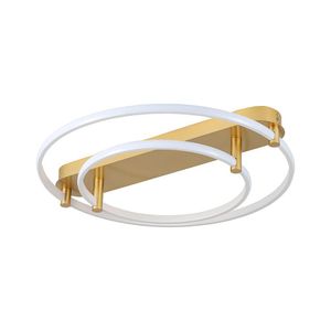 Plafon Skylight Listo 3106s Led Bivolt Branco/dourado