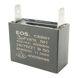 Capacitor Caixa Preto 3 Uf 450v