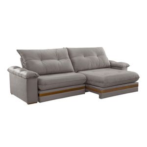 Sofá Avalon 02 Módulos De 120cm Br25cm Meu Sofá Online B026 Veludo Prata