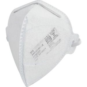 Respirador Descartável Rdv2101 Pff2 Branco Dobrável Sem Válv