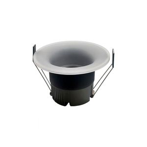 Spot De Embutir Nordecor Eton Mini Redondo Led Alto Irc 90 12w Bivolt Preto 3000k Luz Amarela 6551