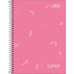 Caderno Pequeno 1-4 Lunix Tilibra Capa Dura Espiral - 80 Folhas Rosa Claro