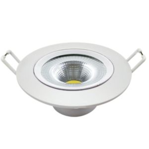 Spot Led Embutir 7w Redondo Branco Frio Bivolt