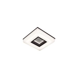 Plafon Newline Wide 490 Led 26cm Bivolt Preto 3000k Luz Amarela