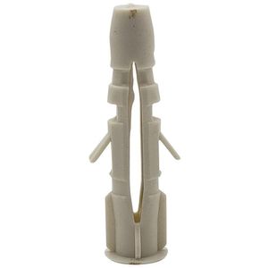 Bucha 6mm P- Tijolo Com Aba 100 Unidades