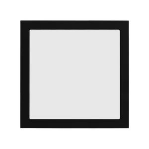 Painel De Led Save Energy Quadrado De Sobrepor 36w Bivolt Jet Black Preto 3000k Luz Amarela