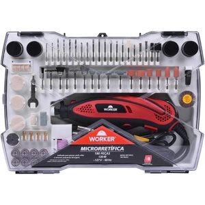 Micro Retífica 1-8'' 130w 220v Com 190 Peças Worker