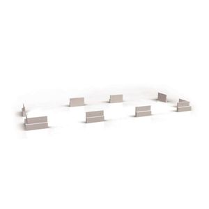 Multiuso De Cozinha Kit 8 Pés Pvc B110 Branco - Kappesberg