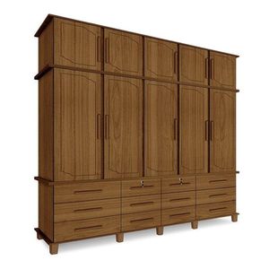 Guarda Roupa Casal Berlim Carvalho New - Luapa Móveis