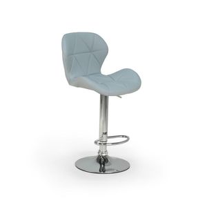 Banqueta Alta Slim  Giratória Com  - Cinza