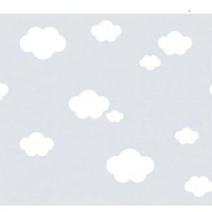 Papel De Parede Treboli Cinza Nuvens 5873 - Rolo 10m X 0,53m