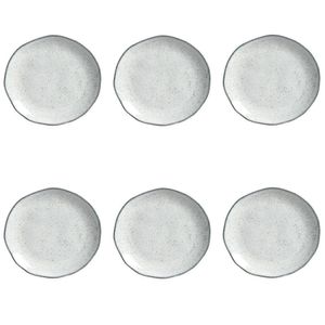 Conjunto De Pratos De Sobremesa 06 Peças Orgânico Echo Porto Brasil