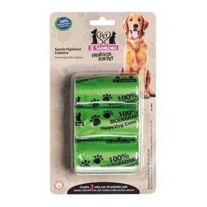 Conjunto de Sacola Higiênica Plástico Verde 4L - Sanremo