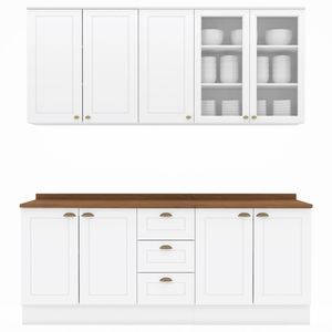 Cozinha Modulada 200cm CE854 Americana Henn