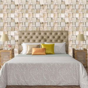 Papel De Parede Adesivo Bloco 3D Pedra Lavável Cozinha 1,5 Metros