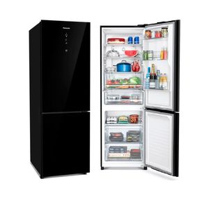 Geladeira Duplex 397l Bb41pv1t Inverter Frost Free Panasonic Preto 220v
