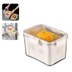Caixa Organizador Com Tampa Geladeiras, Frutas, Legumes E Carnes