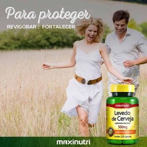 Kit 02 Levedo De Cerveja 450mg Maxinutri 120 Capsulas