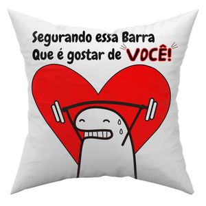 Capa De Almofada Avulsa 45Cm X 45Cm Segurando Essa Barra