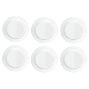 Pratos Rasos Duralex Opaline Menu 24cm 12 Unidades - Nadir 5743