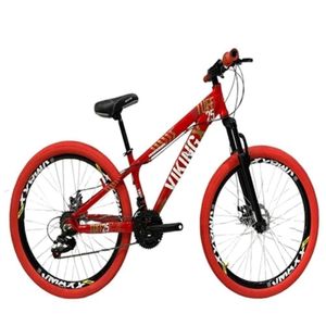 Viking Vermelho Tuff25/30 Do Grau Cambio Shimano Rodas Vmaxx Pneu Vermelho