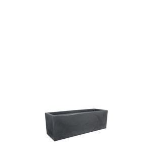 Vaso Jardineira Cubo Fosco 60x20cm Antique Preto