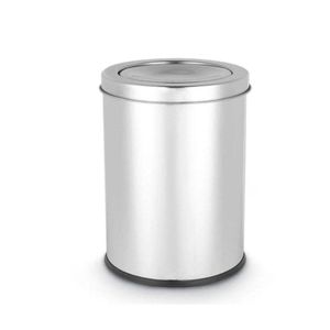 Lixeira Basculante Multiuso Inox 5 Litros Elegante Para Manter Seus Ambientes
