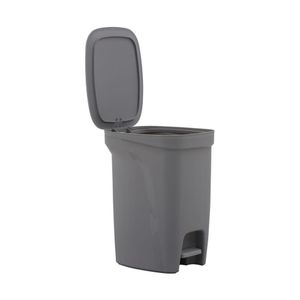 Lixeira Tramontina Compact 10l Cinza Haste Aço Galvanizado