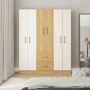 Guarda Roupa Casal 6 Pts 2 Gavetas Mdp Carvalho Menu Móveis Carvalho