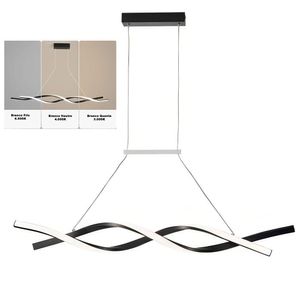 Lustre Pendente Aspiral Led Iluminaçao Hall De Entrada Recepçao Sala De Jantar Decoraçao Comercial Residencial Ambiente