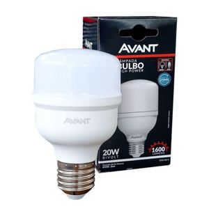 Lâmpada Bulbo Led Alta Potência Avant - 20w - 6500k Luz Branca