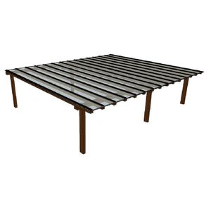 Kit Policarbonato Branco 4mm 7,00m X 6,00m - Perfis Naturais