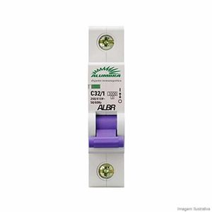 Disjuntor Din Alumbra Unipolar C32-1 240-415v