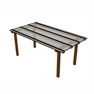 Kit Policarbonato Cristal 6mm 2,00m X 6,00m - Perfis Naturais