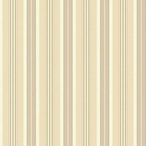 Papel De Parede Waverly Stripes Long Hill Cinza-bege Sv2673 - Rolo 10m X 0,52m