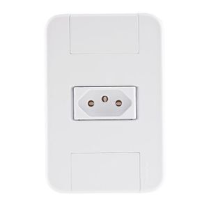Conjunto 4x2 Com 1 Tomada 2p+t 20 A 250 V Tramontina Tablet Branco Tramontina