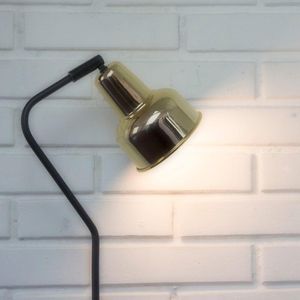 Luminária Coluna Abajur Piso Chão Spot City - Dourado