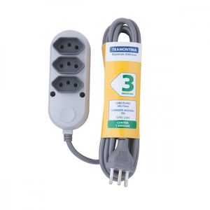 Extensão Múltipla 3 Tomadas 2p+t 10 A 250 V Tramontina 3M