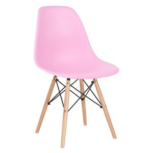 Cadeira Charles Eames Eiffel Dsw Clara Rosa Claro