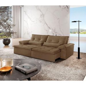Sofá Parma Veludo 02 Módulos De 80cm B25cm Meu Sofá Online B016 Veludo Marrom