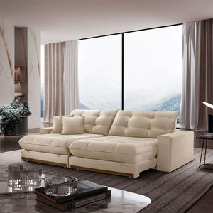 Sofá Duque Dois Módulos De 80cm B25cm Meu Sofá Online A294 Linho Creme