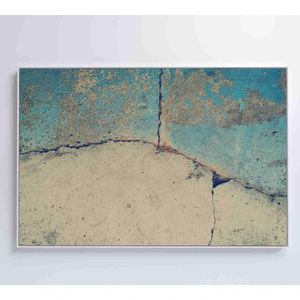Quadro Abstrato Rachadura 60x40 Cm Tecido Canvas